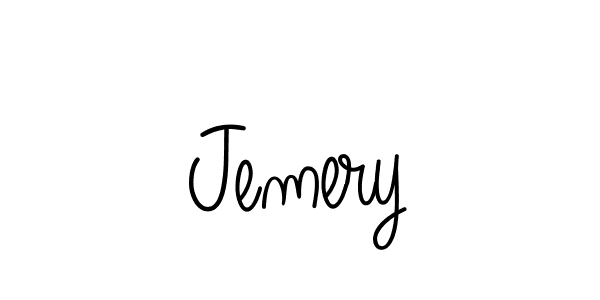 Design your own signature with our free online signature maker. With this signature software, you can create a handwritten (Angelique-Rose-font-FFP) signature for name Jemery. Jemery signature style 5 images and pictures png