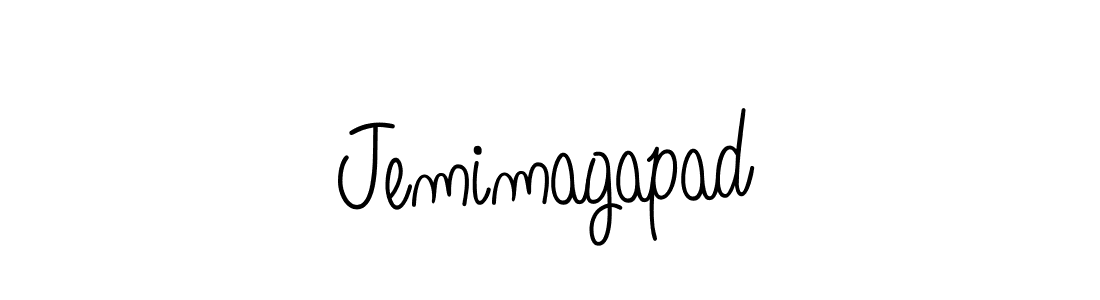 Make a beautiful signature design for name Jemimagapad. With this signature (Angelique-Rose-font-FFP) style, you can create a handwritten signature for free. Jemimagapad signature style 5 images and pictures png