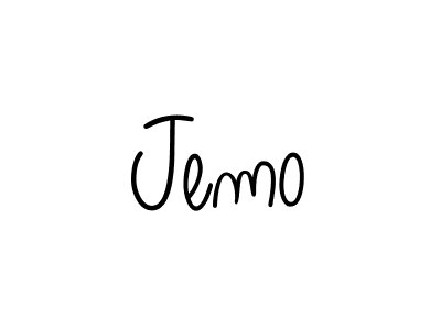 Use a signature maker to create a handwritten signature online. With this signature software, you can design (Angelique-Rose-font-FFP) your own signature for name Jemo. Jemo signature style 5 images and pictures png