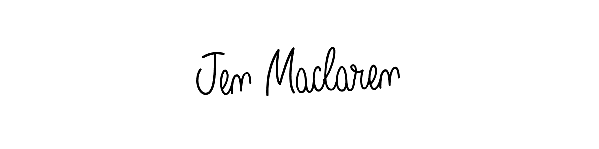 The best way (Angelique-Rose-font-FFP) to make a short signature is to pick only two or three words in your name. The name Jen Maclaren include a total of six letters. For converting this name. Jen Maclaren signature style 5 images and pictures png