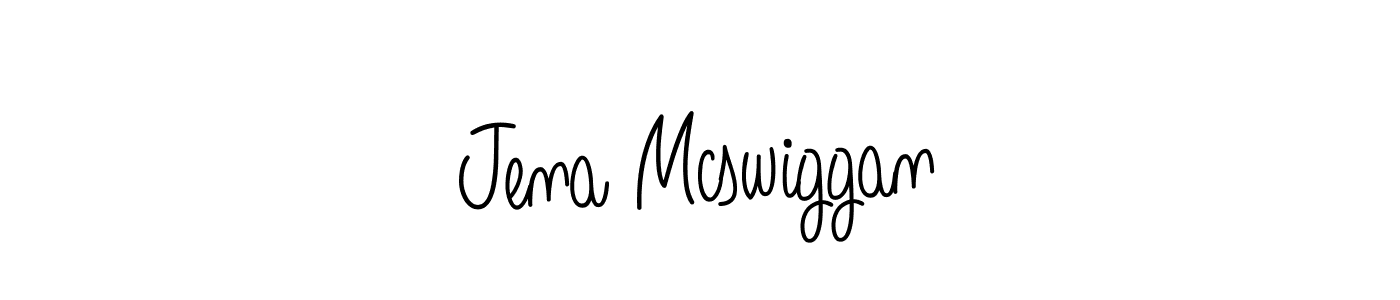 if you are searching for the best signature style for your name Jena Mcswiggan. so please give up your signature search. here we have designed multiple signature styles  using Angelique-Rose-font-FFP. Jena Mcswiggan signature style 5 images and pictures png