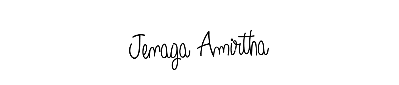 Make a beautiful signature design for name Jenaga Amirtha. Use this online signature maker to create a handwritten signature for free. Jenaga Amirtha signature style 5 images and pictures png