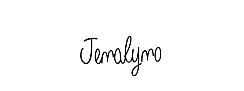 You should practise on your own different ways (Angelique-Rose-font-FFP) to write your name (Jenalyno) in signature. don't let someone else do it for you. Jenalyno signature style 5 images and pictures png