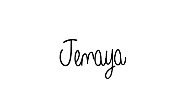 Design your own signature with our free online signature maker. With this signature software, you can create a handwritten (Angelique-Rose-font-FFP) signature for name Jenaya. Jenaya signature style 5 images and pictures png