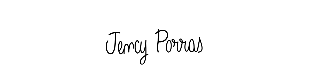 How to make Jency Porras signature? Angelique-Rose-font-FFP is a professional autograph style. Create handwritten signature for Jency Porras name. Jency Porras signature style 5 images and pictures png