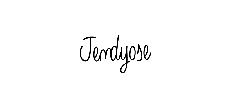 Design your own signature with our free online signature maker. With this signature software, you can create a handwritten (Angelique-Rose-font-FFP) signature for name Jendyose. Jendyose signature style 5 images and pictures png