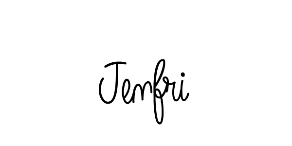 The best way (Angelique-Rose-font-FFP) to make a short signature is to pick only two or three words in your name. The name Jenfri include a total of six letters. For converting this name. Jenfri signature style 5 images and pictures png