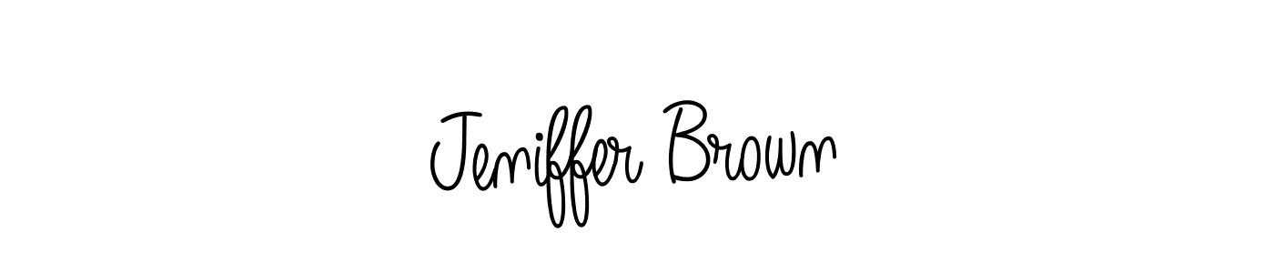 Similarly Angelique-Rose-font-FFP is the best handwritten signature design. Signature creator online .You can use it as an online autograph creator for name Jeniffer Brown. Jeniffer Brown signature style 5 images and pictures png