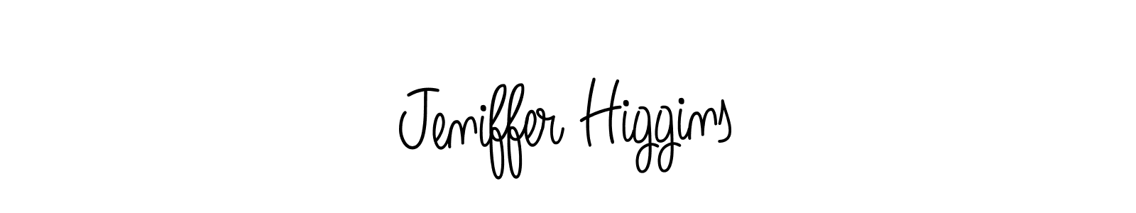 How to make Jeniffer Higgins signature? Angelique-Rose-font-FFP is a professional autograph style. Create handwritten signature for Jeniffer Higgins name. Jeniffer Higgins signature style 5 images and pictures png