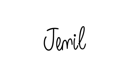 Also we have Jenil name is the best signature style. Create professional handwritten signature collection using Angelique-Rose-font-FFP autograph style. Jenil signature style 5 images and pictures png