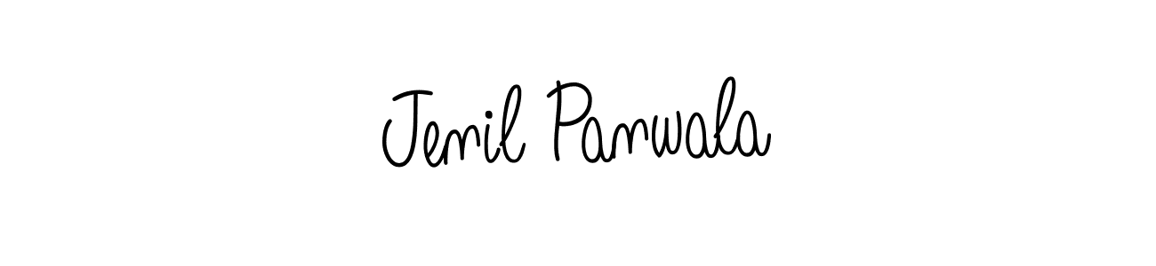 Jenil Panwala stylish signature style. Best Handwritten Sign (Angelique-Rose-font-FFP) for my name. Handwritten Signature Collection Ideas for my name Jenil Panwala. Jenil Panwala signature style 5 images and pictures png