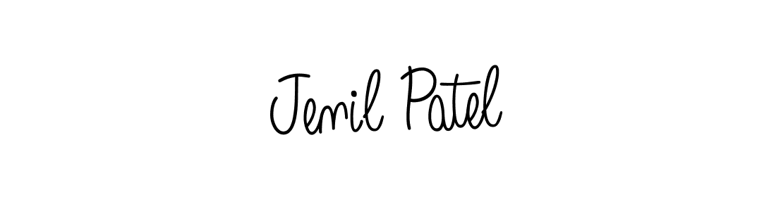 Design your own signature with our free online signature maker. With this signature software, you can create a handwritten (Angelique-Rose-font-FFP) signature for name Jenil Patel. Jenil Patel signature style 5 images and pictures png