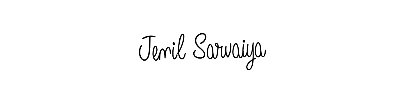 This is the best signature style for the Jenil Sarvaiya name. Also you like these signature font (Angelique-Rose-font-FFP). Mix name signature. Jenil Sarvaiya signature style 5 images and pictures png