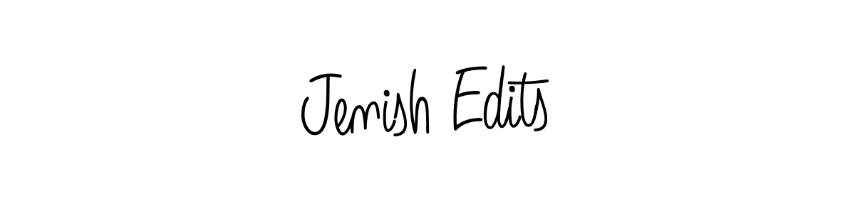Also we have Jenish Edits name is the best signature style. Create professional handwritten signature collection using Angelique-Rose-font-FFP autograph style. Jenish Edits signature style 5 images and pictures png