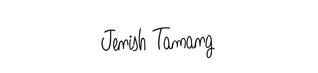 Check out images of Autograph of Jenish Tamang name. Actor Jenish Tamang Signature Style. Angelique-Rose-font-FFP is a professional sign style online. Jenish Tamang signature style 5 images and pictures png