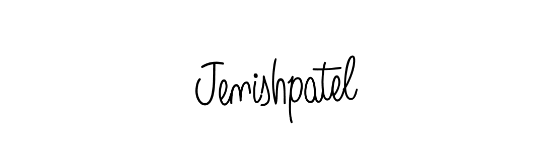 How to make Jenishpatel name signature. Use Angelique-Rose-font-FFP style for creating short signs online. This is the latest handwritten sign. Jenishpatel signature style 5 images and pictures png
