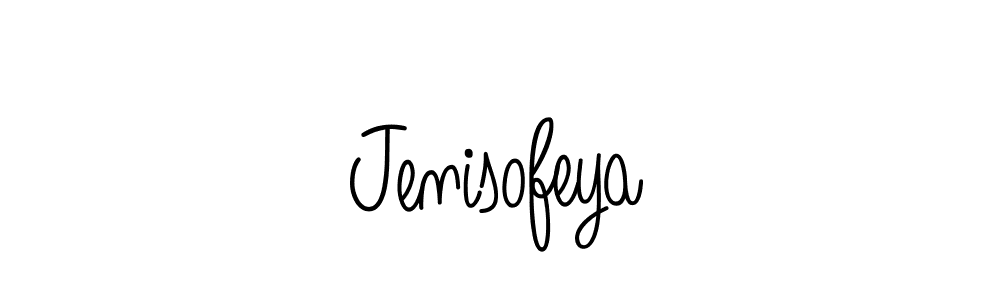 The best way (Angelique-Rose-font-FFP) to make a short signature is to pick only two or three words in your name. The name Jenisofeya include a total of six letters. For converting this name. Jenisofeya signature style 5 images and pictures png