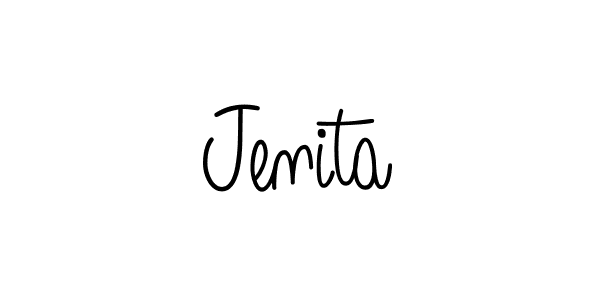 Make a beautiful signature design for name Jenita. Use this online signature maker to create a handwritten signature for free. Jenita signature style 5 images and pictures png