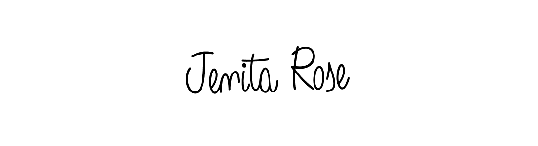 Best and Professional Signature Style for Jenita Rose. Angelique-Rose-font-FFP Best Signature Style Collection. Jenita Rose signature style 5 images and pictures png