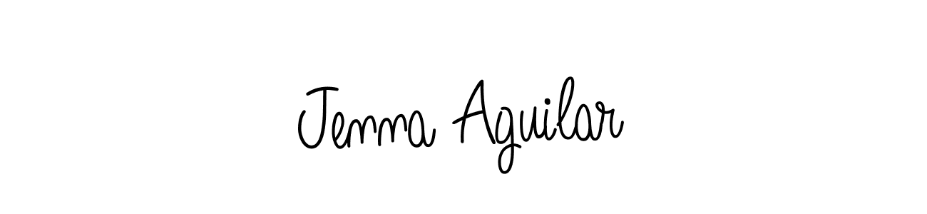 Also we have Jenna Aguilar name is the best signature style. Create professional handwritten signature collection using Angelique-Rose-font-FFP autograph style. Jenna Aguilar signature style 5 images and pictures png