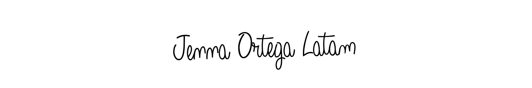 Create a beautiful signature design for name Jenna Ortega Latam. With this signature (Angelique-Rose-font-FFP) fonts, you can make a handwritten signature for free. Jenna Ortega Latam signature style 5 images and pictures png