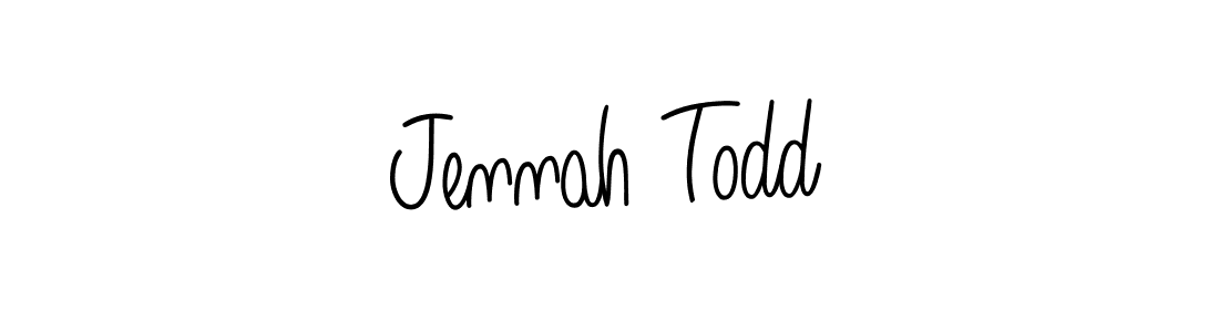 Design your own signature with our free online signature maker. With this signature software, you can create a handwritten (Angelique-Rose-font-FFP) signature for name Jennah Todd. Jennah Todd signature style 5 images and pictures png