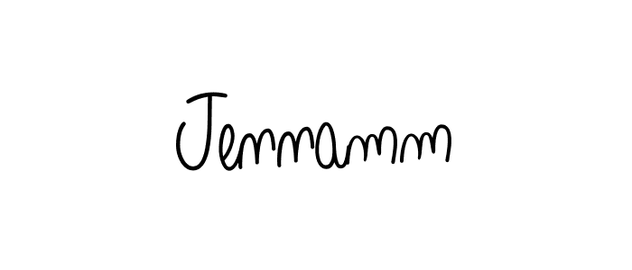 Design your own signature with our free online signature maker. With this signature software, you can create a handwritten (Angelique-Rose-font-FFP) signature for name Jennamm. Jennamm signature style 5 images and pictures png