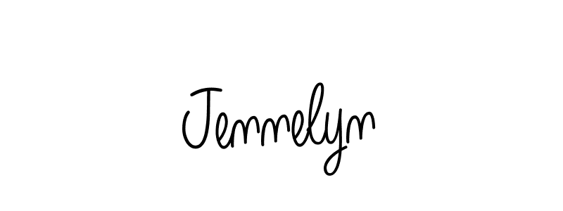 Create a beautiful signature design for name Jennelyn. With this signature (Angelique-Rose-font-FFP) fonts, you can make a handwritten signature for free. Jennelyn signature style 5 images and pictures png