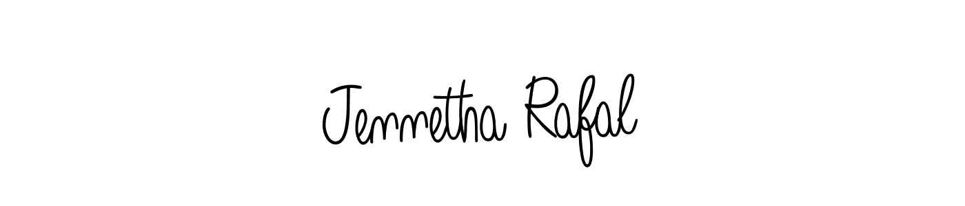 Design your own signature with our free online signature maker. With this signature software, you can create a handwritten (Angelique-Rose-font-FFP) signature for name Jennetha Rafal. Jennetha Rafal signature style 5 images and pictures png