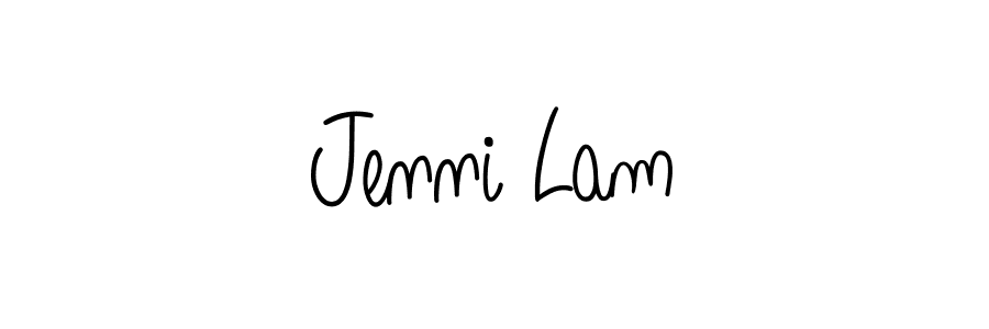 How to Draw Jenni Lam signature style? Angelique-Rose-font-FFP is a latest design signature styles for name Jenni Lam. Jenni Lam signature style 5 images and pictures png
