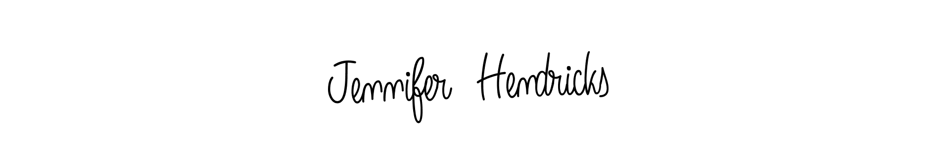 Make a beautiful signature design for name Jennifer  Hendricks. With this signature (Angelique-Rose-font-FFP) style, you can create a handwritten signature for free. Jennifer  Hendricks signature style 5 images and pictures png