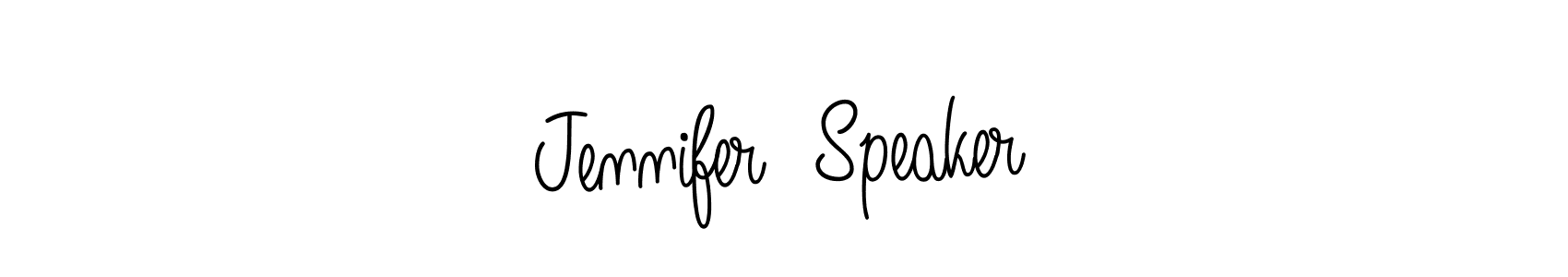 It looks lik you need a new signature style for name Jennifer  Speaker. Design unique handwritten (Angelique-Rose-font-FFP) signature with our free signature maker in just a few clicks. Jennifer  Speaker signature style 5 images and pictures png