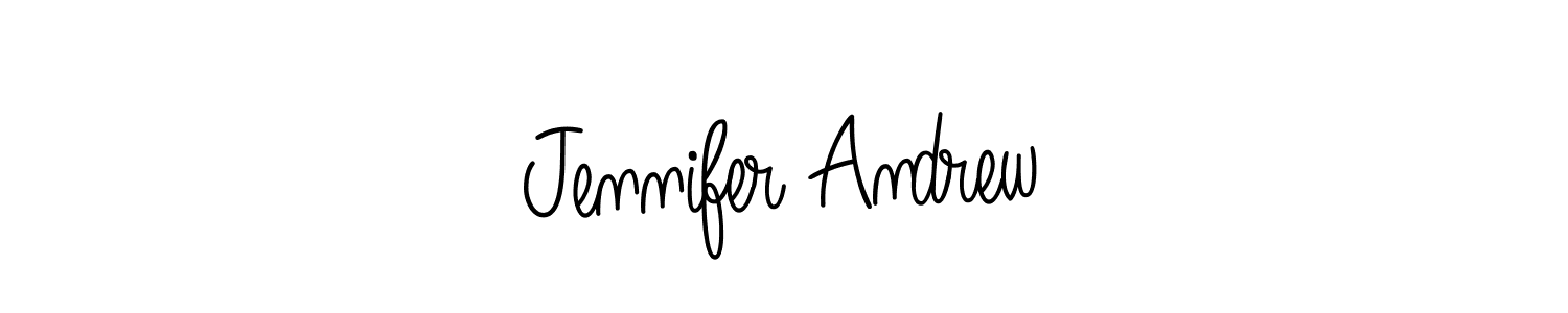 Use a signature maker to create a handwritten signature online. With this signature software, you can design (Angelique-Rose-font-FFP) your own signature for name Jennifer Andrew. Jennifer Andrew signature style 5 images and pictures png