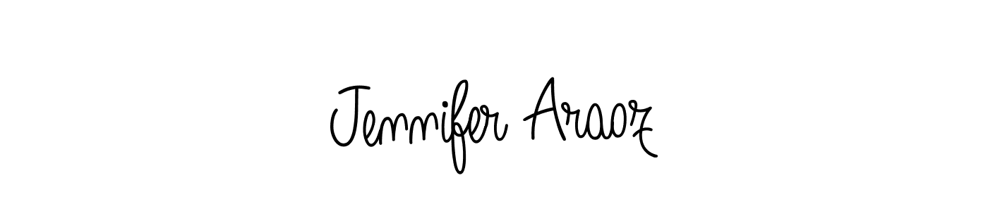 Design your own signature with our free online signature maker. With this signature software, you can create a handwritten (Angelique-Rose-font-FFP) signature for name Jennifer Araoz. Jennifer Araoz signature style 5 images and pictures png