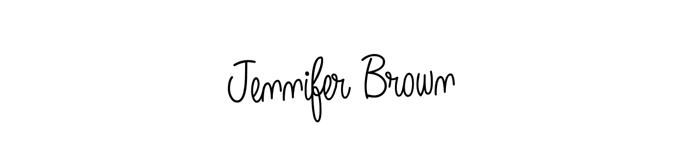 How to make Jennifer Brown name signature. Use Angelique-Rose-font-FFP style for creating short signs online. This is the latest handwritten sign. Jennifer Brown signature style 5 images and pictures png