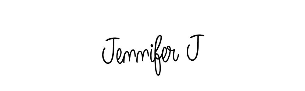 Make a beautiful signature design for name Jennifer J. With this signature (Angelique-Rose-font-FFP) style, you can create a handwritten signature for free. Jennifer J signature style 5 images and pictures png