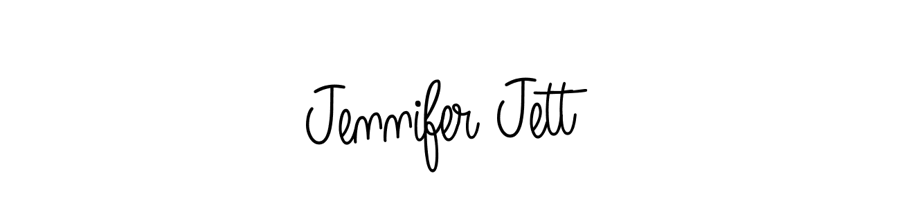 Design your own signature with our free online signature maker. With this signature software, you can create a handwritten (Angelique-Rose-font-FFP) signature for name Jennifer Jett. Jennifer Jett signature style 5 images and pictures png