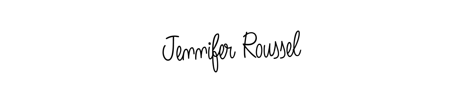 Also You can easily find your signature by using the search form. We will create Jennifer Roussel name handwritten signature images for you free of cost using Angelique-Rose-font-FFP sign style. Jennifer Roussel signature style 5 images and pictures png