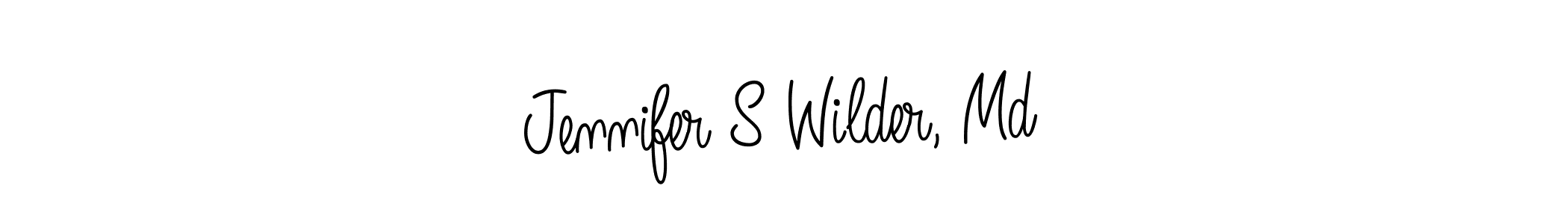 Design your own signature with our free online signature maker. With this signature software, you can create a handwritten (Angelique-Rose-font-FFP) signature for name Jennifer S Wilder, Md. Jennifer S Wilder, Md signature style 5 images and pictures png