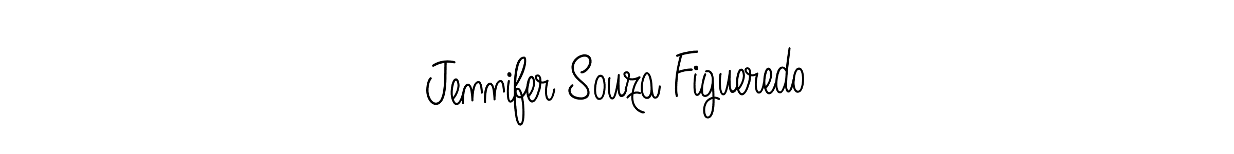 You should practise on your own different ways (Angelique-Rose-font-FFP) to write your name (Jennifer Souza Figueredo) in signature. don't let someone else do it for you. Jennifer Souza Figueredo signature style 5 images and pictures png