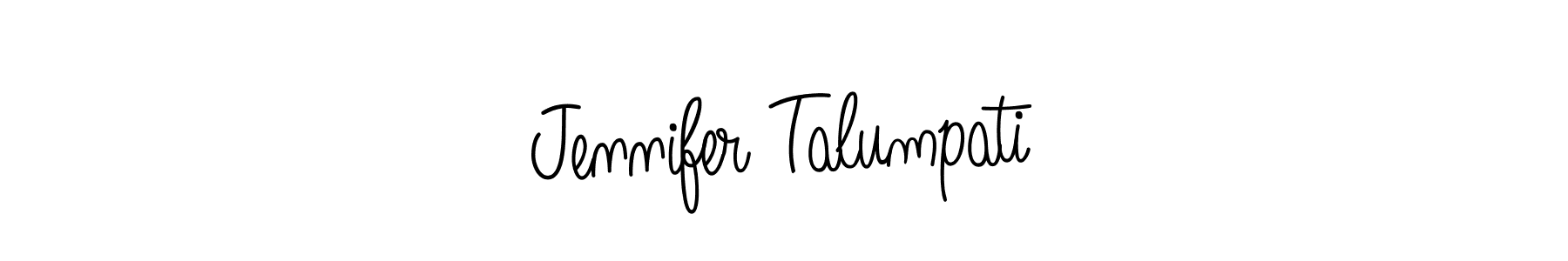 Make a beautiful signature design for name Jennifer Talumpati. With this signature (Angelique-Rose-font-FFP) style, you can create a handwritten signature for free. Jennifer Talumpati signature style 5 images and pictures png