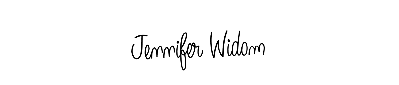The best way (Angelique-Rose-font-FFP) to make a short signature is to pick only two or three words in your name. The name Jennifer Widom include a total of six letters. For converting this name. Jennifer Widom signature style 5 images and pictures png