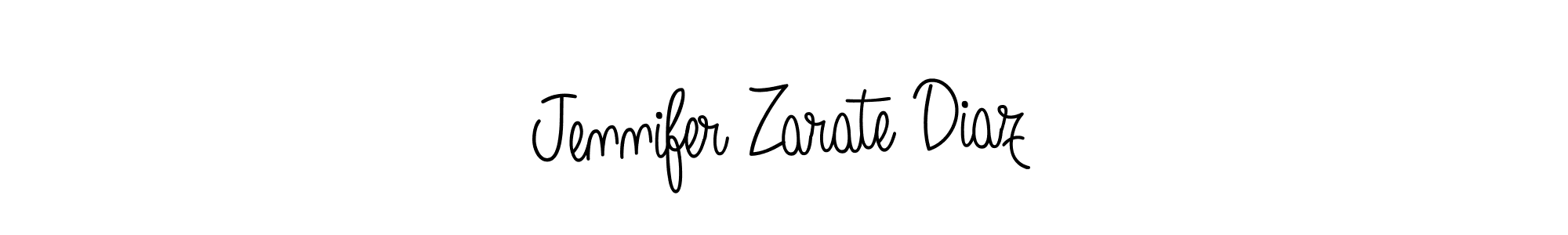 Also we have Jennifer Zarate Diaz name is the best signature style. Create professional handwritten signature collection using Angelique-Rose-font-FFP autograph style. Jennifer Zarate Diaz signature style 5 images and pictures png