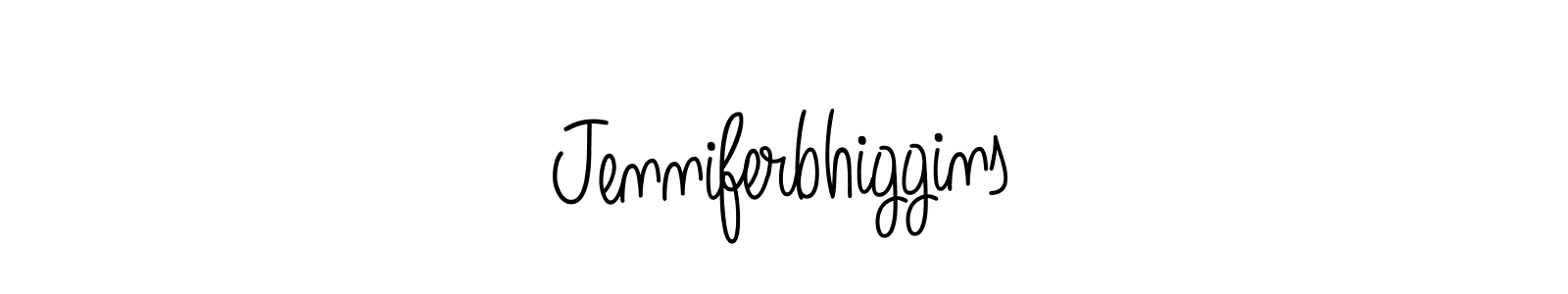 The best way (Angelique-Rose-font-FFP) to make a short signature is to pick only two or three words in your name. The name Jenniferbhiggins include a total of six letters. For converting this name. Jenniferbhiggins signature style 5 images and pictures png