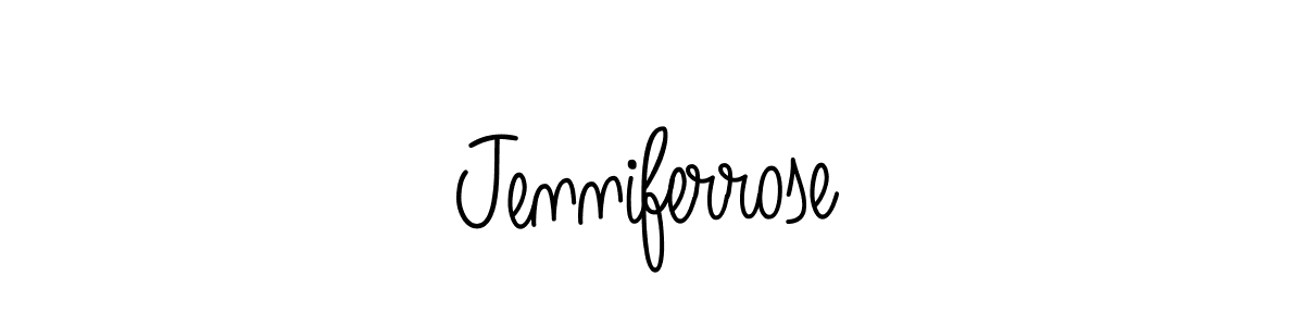 Design your own signature with our free online signature maker. With this signature software, you can create a handwritten (Angelique-Rose-font-FFP) signature for name Jenniferrose. Jenniferrose signature style 5 images and pictures png