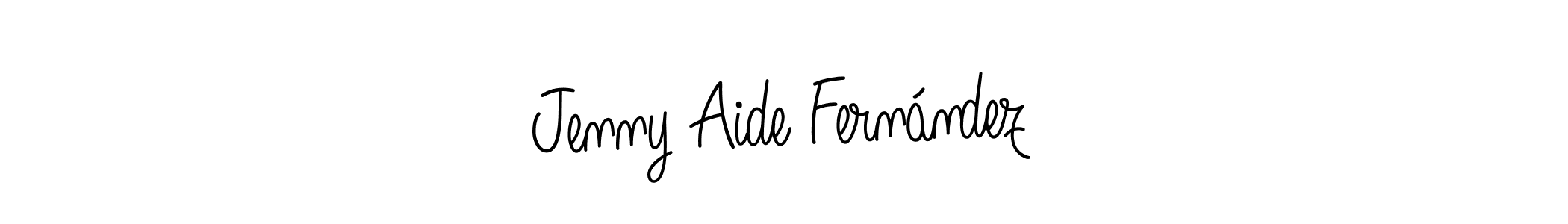 How to Draw Jenny Aide Fernández signature style? Angelique-Rose-font-FFP is a latest design signature styles for name Jenny Aide Fernández. Jenny Aide Fernández signature style 5 images and pictures png