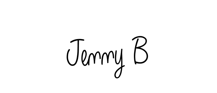 Make a beautiful signature design for name Jenny B. With this signature (Angelique-Rose-font-FFP) style, you can create a handwritten signature for free. Jenny B signature style 5 images and pictures png