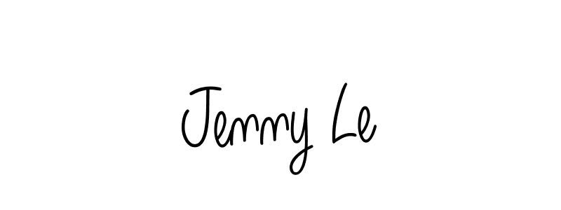 Make a beautiful signature design for name Jenny Le. With this signature (Angelique-Rose-font-FFP) style, you can create a handwritten signature for free. Jenny Le signature style 5 images and pictures png