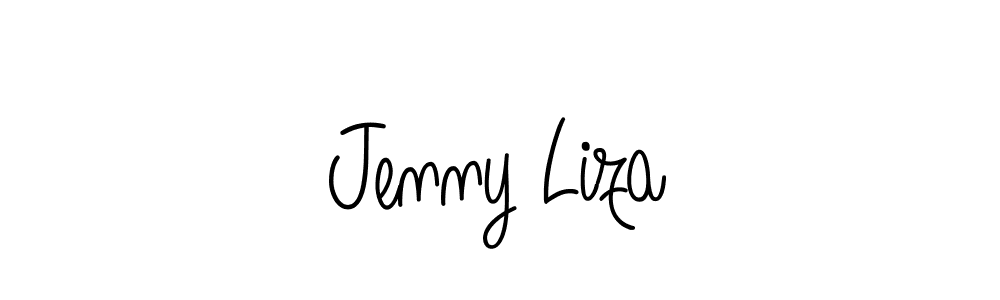 How to make Jenny Liza signature? Angelique-Rose-font-FFP is a professional autograph style. Create handwritten signature for Jenny Liza name. Jenny Liza signature style 5 images and pictures png
