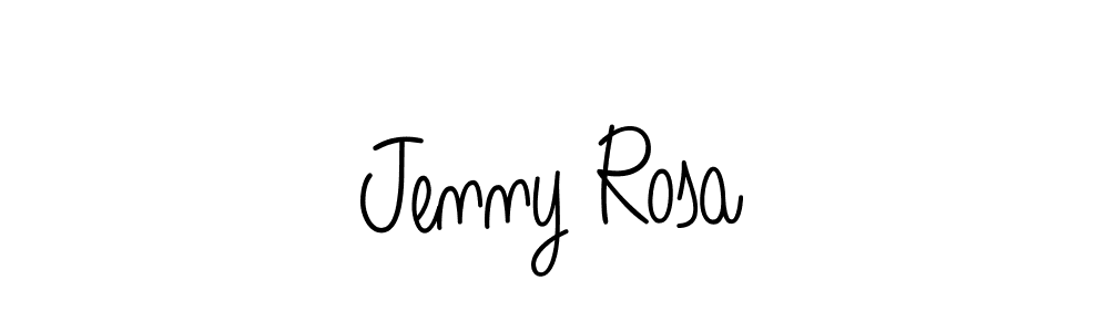 The best way (Angelique-Rose-font-FFP) to make a short signature is to pick only two or three words in your name. The name Jenny Rosa include a total of six letters. For converting this name. Jenny Rosa signature style 5 images and pictures png